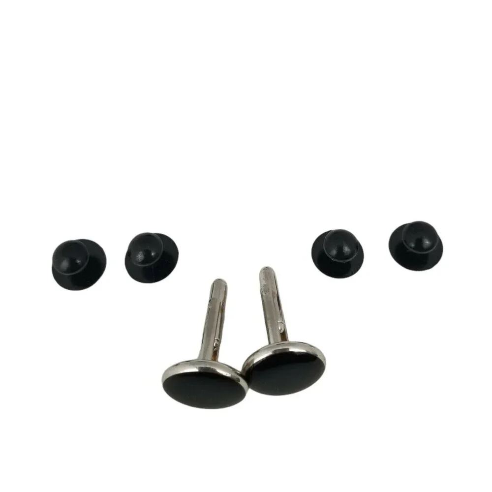 Emilio Ponti Roma Milano Cufflink Set w/Shirt Studs & 2‎ Extra Cufflinks